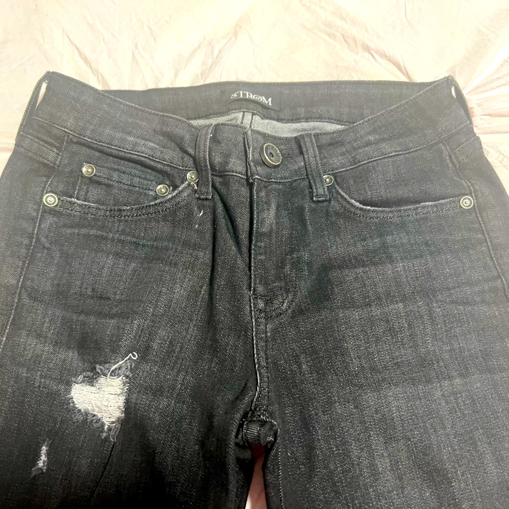 Strom skinny black jeans